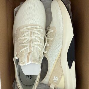 Cream Low-Top Sneakers with Cushioned Sole